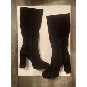 STEVE MADDEN Marcello Womens Suede Mid-Calf Boots Size 10